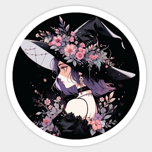 Flower Witch Sticker